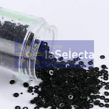 LENTEJUELA NEGRA FRASCO HANDICRAFT